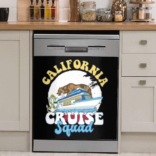 California Cruise Squad Family Vacation Trip Dish Washer Covers