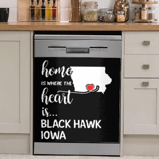 Black Hawk County Iowa Is Where My Heart Is Gift Dish Washer Covers