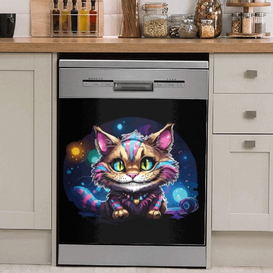 Fantasy Cheshire Cat Smile, Alice in Wonderland Dish Washer Covers