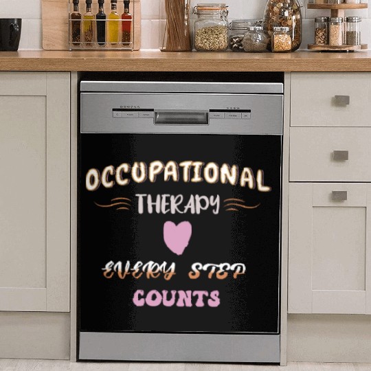 Occupational Therapy OTEvery Step Counts Vintage Dish Washer Covers