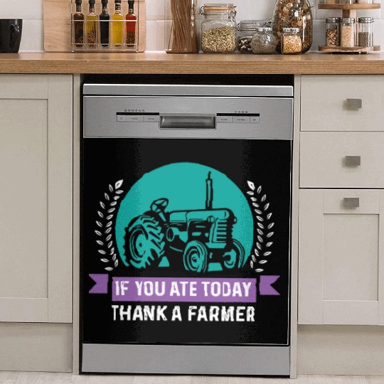Thank a Farmer Thankful Person Gift Dish Washer Covers