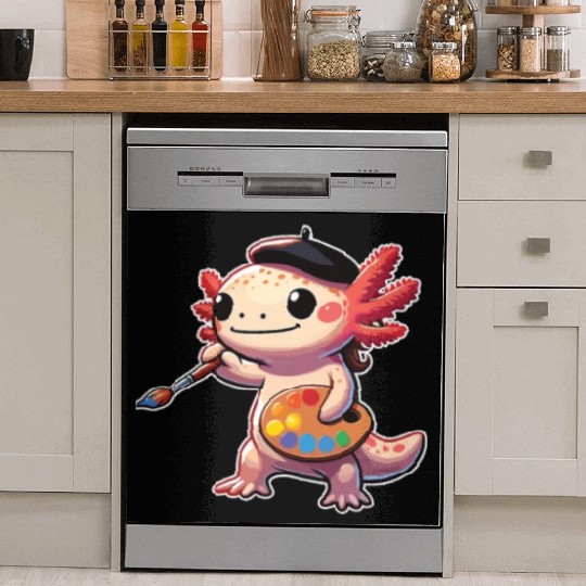 Painter Art Artist Axolotl Dish Washer Covers