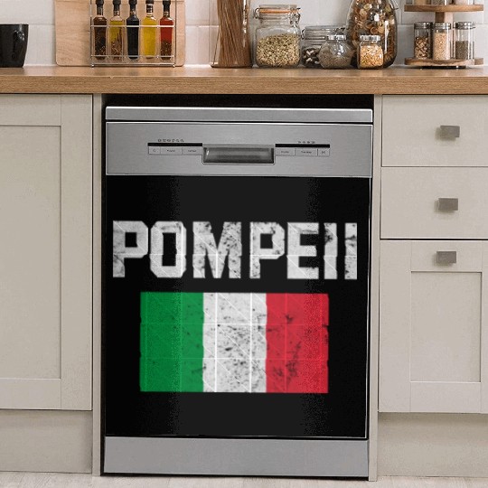 Pompeii Flag Italy Geology Dish Washer Covers