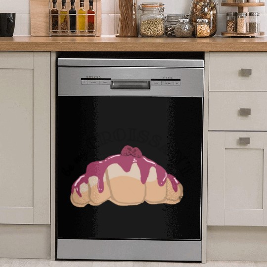 Be My Croissant Doodle Dish Washer Covers