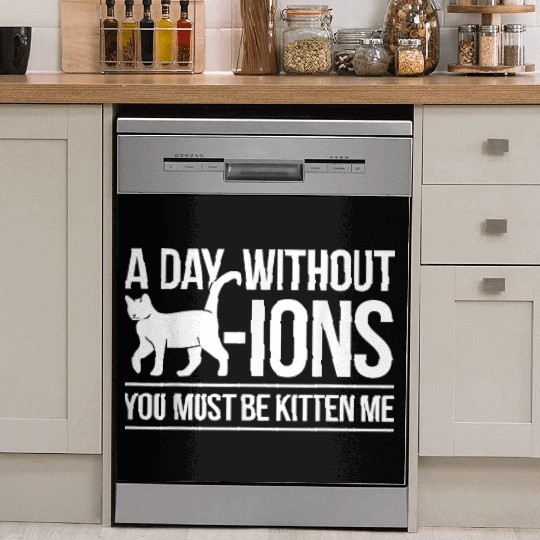 Chemistry Pun Chemistry Joke Cat Cation Chemist T Dish Washer Covers