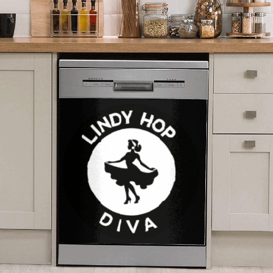Lindy Hop Dancer Embraces Swing Dance Moves in Dish Washer Covers