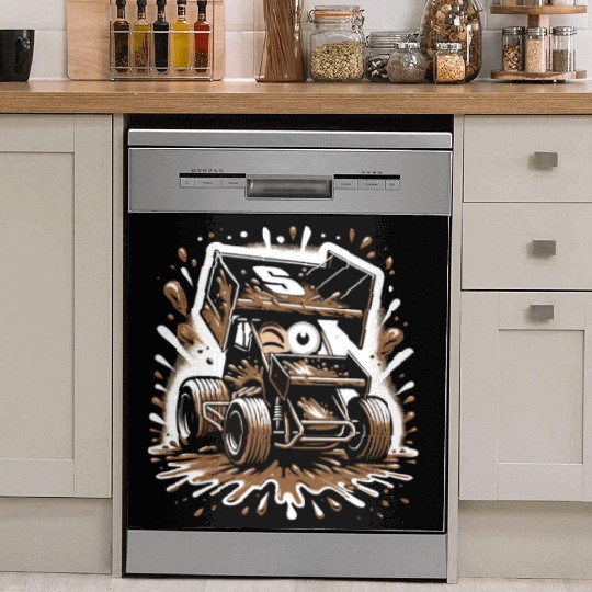 Sprint Car Mom Dirt Track Racing Racing Race Day Dish Washer Covers