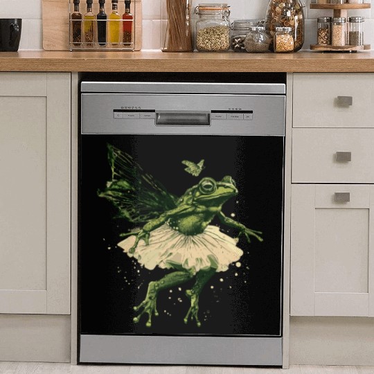 Ballet Frog Fairy Tale Amphibian Fantasy Animal Dish Washer Covers