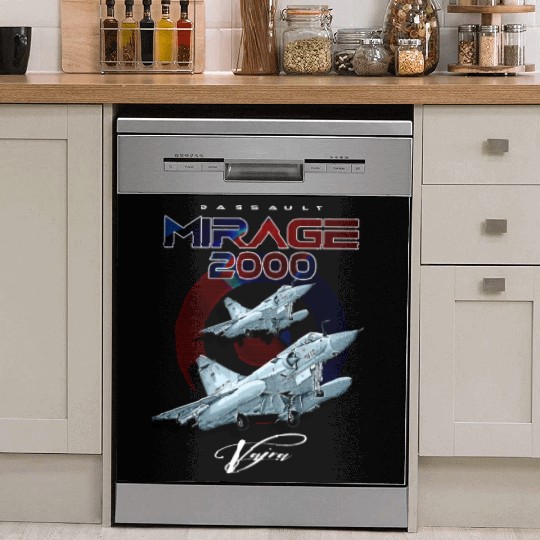 Dassault Mirage 2000 French Vintage Multi-Role Fig Dish Washer Covers