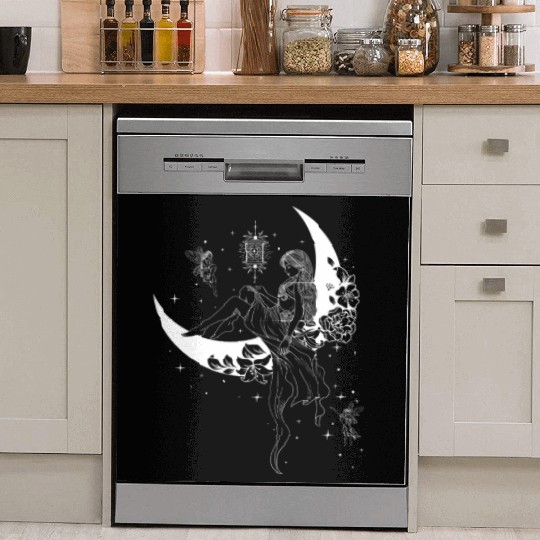 Fairy Fairycore Moon Crescent Moon Dish Washer Covers