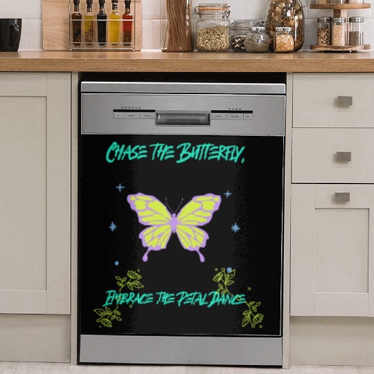 Chase the Butterfly, Embrace the Petal Dance Dish Washer Covers