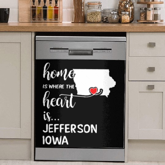 Jefferson County Iowa Is Where My Heart Is Gift Dish Washer Covers