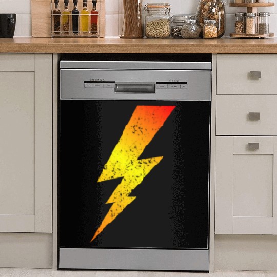 Fire Bolt Lightning | Bolt Graphic Dish Washer Covers