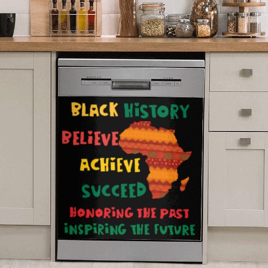 Honoring Past Inspiring Future Black History Month Dish Washer Covers