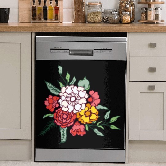 Flower Design: Blossom with Elegance Dish Washer Covers
