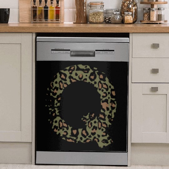 Q army camo design Dish Washer Covers