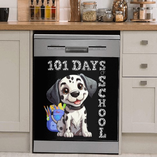 Dabbing Dog's 101 School Days: A Spotty Comedy! Dish Washer Covers