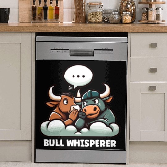 Rodeo Bull Riding Livestock Show Farmer Cattle Dish Washer Covers