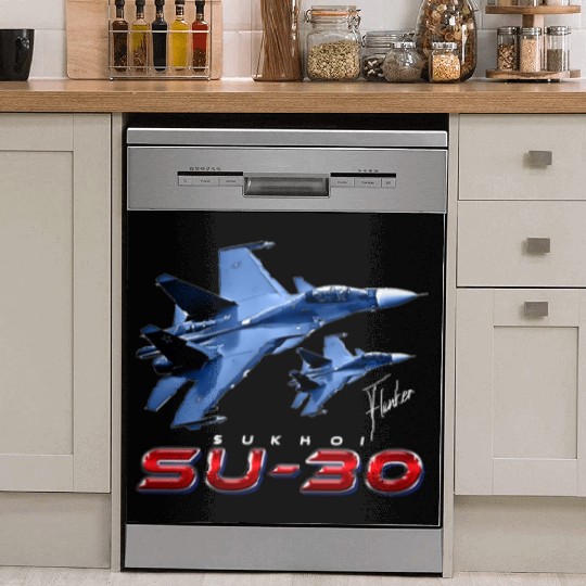 Sukhoi SU-30 Flanker Russian Fighterjet Dish Washer Covers