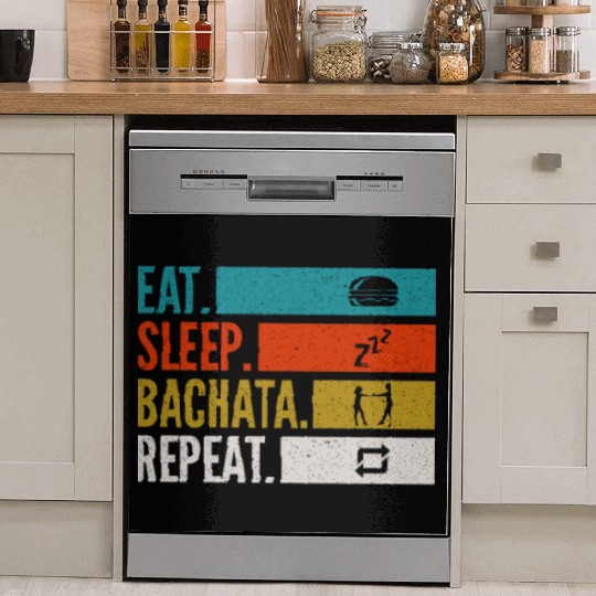 Eat Sleep Bachata Repeat Sensual Dance Dish Washer Covers