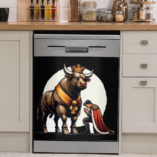Rodeo Bull Riding Livestock Show Farmer Cattle Dish Washer Covers