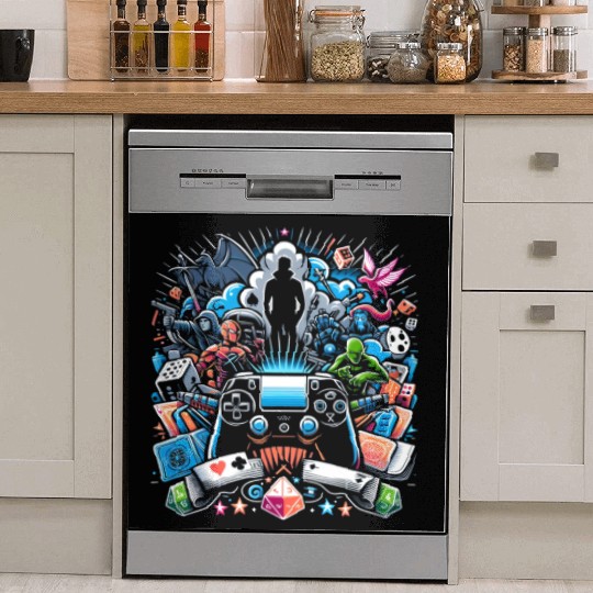 Gamer's Galaxy Dish Washer Covers