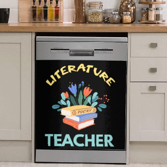 Literature teacher Literature is my superpower Dish Washer Covers