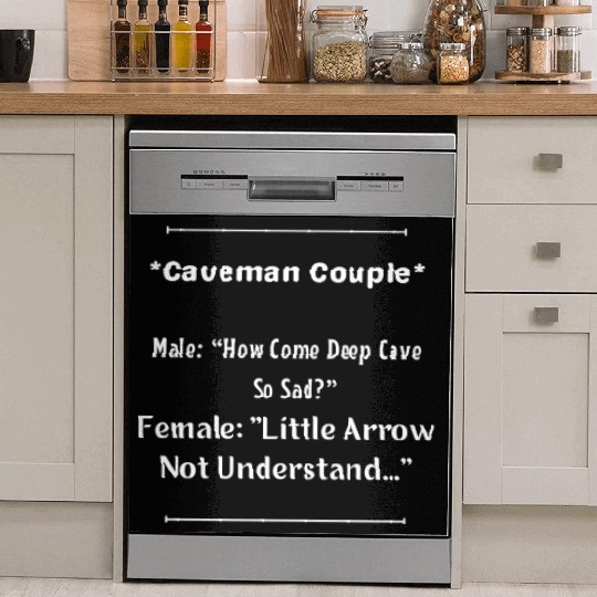 Caveman Couple Dish Washer Covers