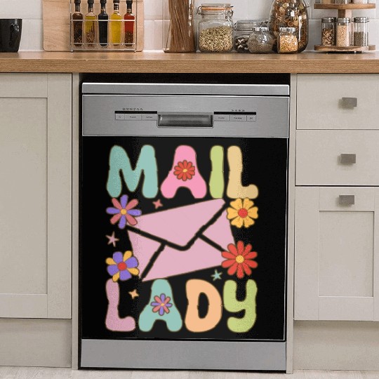 Postal Service Female Postal Worker Dish Washer Covers
