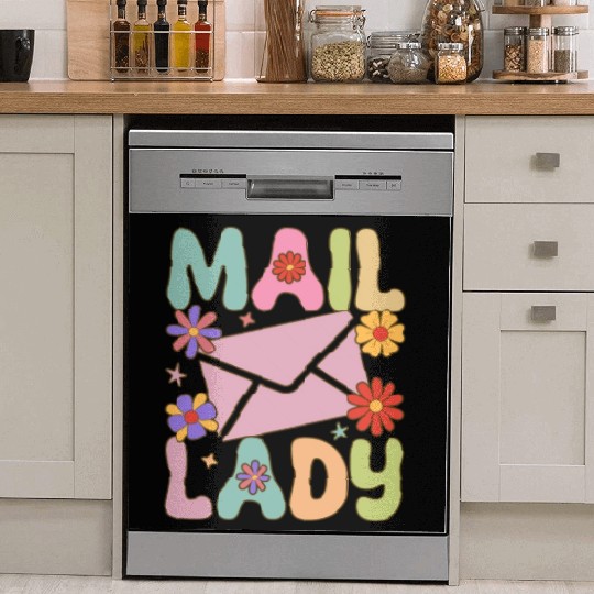 Postal Service Female Postal Worker Dish Washer Covers