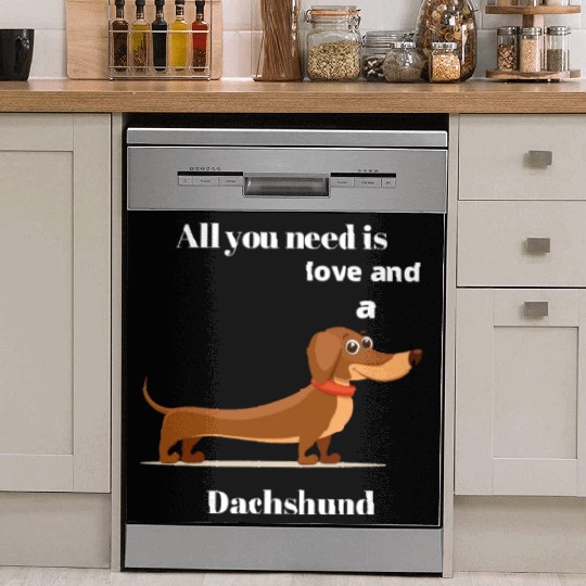 Dachshund Dog Lover, Gog Mom, Dog Dad Dish Washer Covers