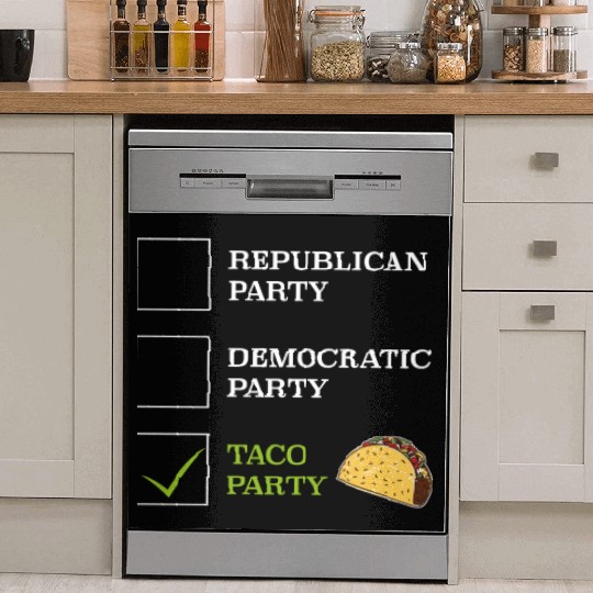 Taco Party Tex-Mex Food US Election 2024 Foodie Dish Washer Covers