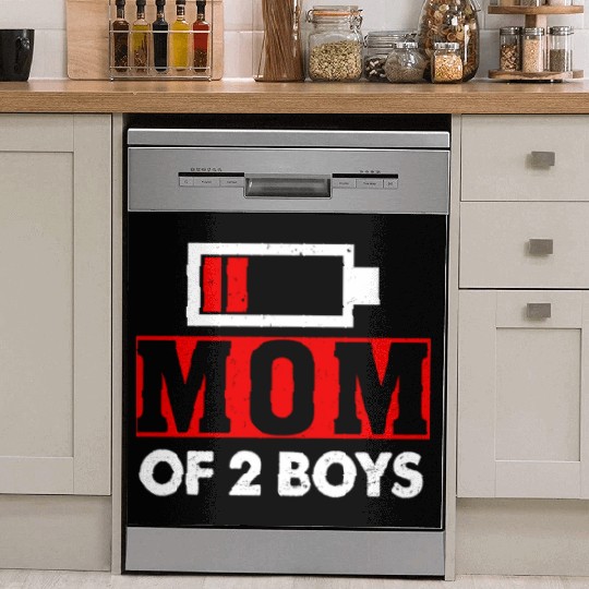 Mom of 2 Boys Mom and Son Matching Mom Gifts Dish Washer Covers