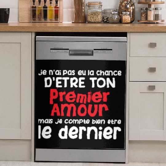 Humour saint valentin Homme Femme Premier Déclarat Dish Washer Covers