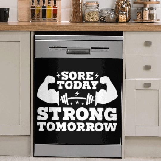 Motivational Fitness Gym Exercise Dish Washer Covers