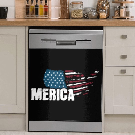 MERICA 4th of July Relaxed Patriot Dish Washer Covers