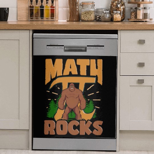 Pi Day Math Rocks Sasquatch Dish Washer Covers