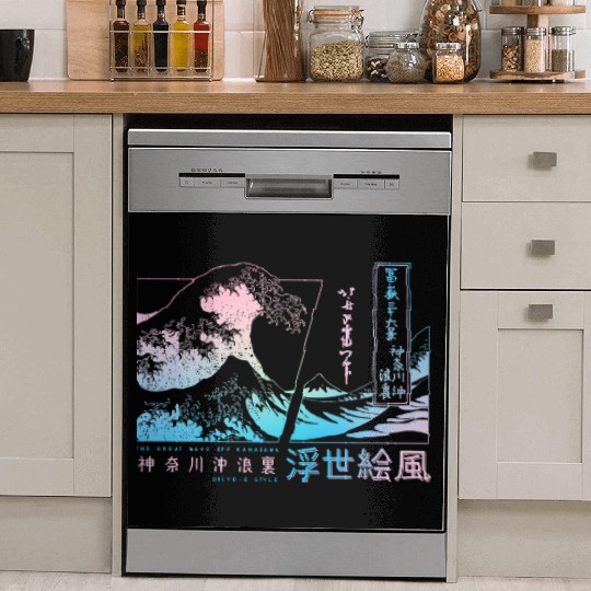 the great wave off kanagawa japan Dish Washer Covers
