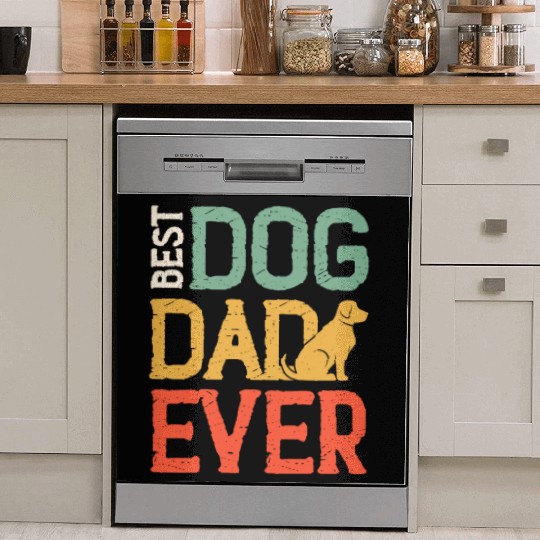 Best Dog Dad Ever Dish Washer Covers