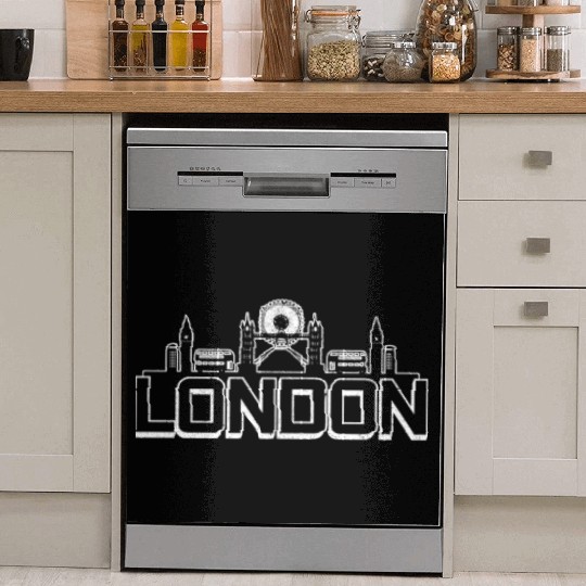 London England UK Souvenir Gift Dish Washer Covers