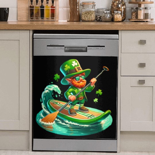 St. Patrick's Day Paddle Boarding Dish Washer Covers