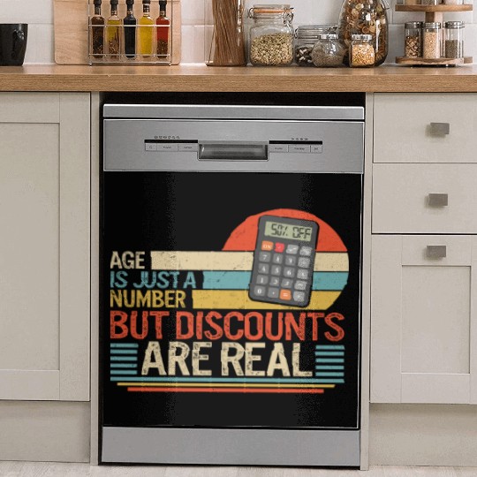 Retirement Dish Washer Covers, Age Is Just A Number But