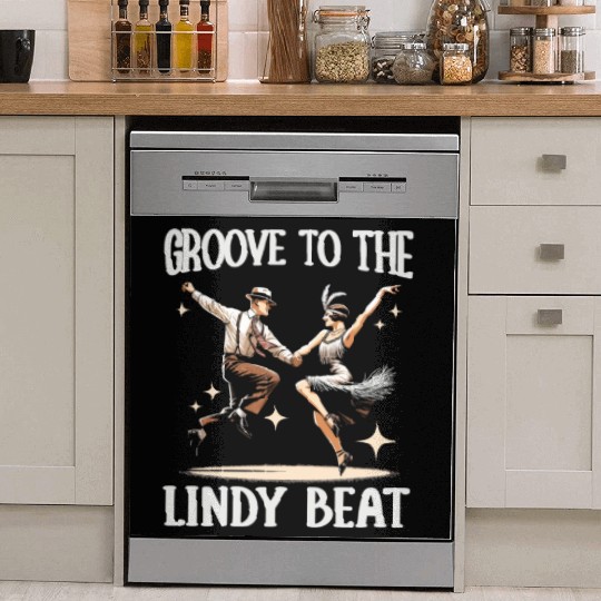 Lindy Hop Dancer Swinging Dancing Swing Dance Dish Washer Covers