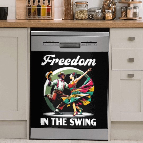 Lindy Hop Dancer Swinging Dancing Swing Dance Dish Washer Covers