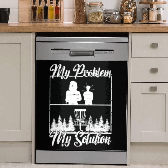 Disc Golf Player My Problem My Pictogram Mom Dad Dish Washer Covers