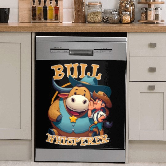 Rodeo Bull Riding Livestock Show Farmer Cattle Dish Washer Covers