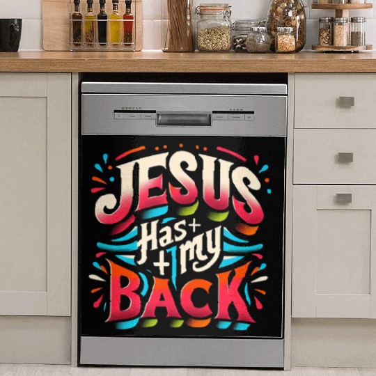 Jesus Has My Back 22 Dish Washer Covers