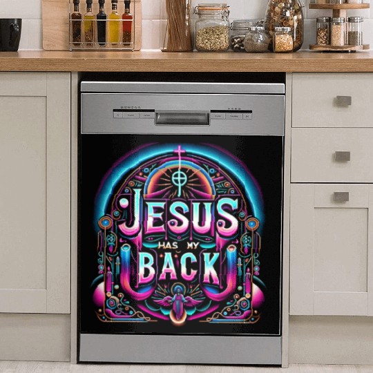 Jesus Has My Back 26 Dish Washer Covers