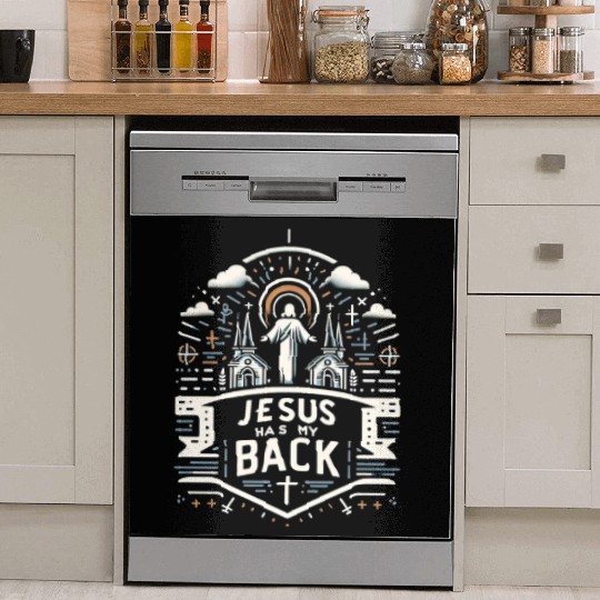Jesus Has My Back 28 Dish Washer Covers