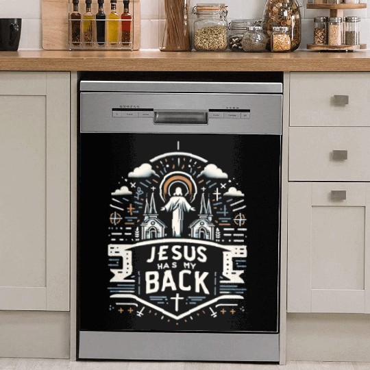 Jesus Has My Back 28 Dish Washer Covers